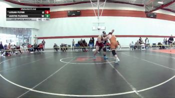 285 lbs 1st Place Match - Austin Fleming, Waynesburg University vs Logan Flynn, Arcadia University