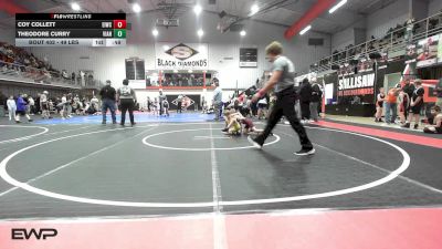 49 lbs Quarterfinal - Coy Collett, Eufaula Ironheads Wrestling Club vs Theodore Curry, Vian Wrestling Club