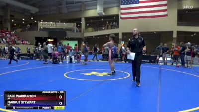 215 lbs Champ. Round 1 - Markus Stewart, OK vs Case Warburton, AR