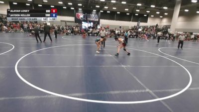 110 lbs Quarters - Alayah Losey, Maize Wrestling Club vs Jayden Keller, The Nest Wrestling Club