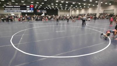 105 lbs Quarters - Johanna Thomas, Thunder Mountain Wrestling Club vs Tiffany Francisco, Golden Bears Wrestling Club