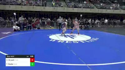 125 lbs Quarterfinal - Zachary Bryant, Thurmont, MD vs Tristyn Bodie, Honesdale, PA