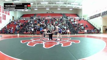 120 lbs Champ. Round 1 - Blake Frantz, Wadsworth vs Tyler Baker, Avon