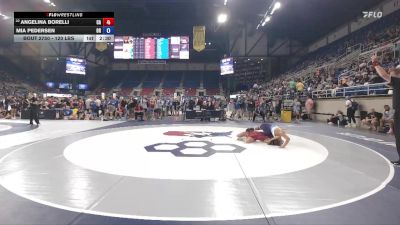 120 lbs Champ. Rd Of 16 - Angelina Borelli, CA vs Mia Pedersen, OR