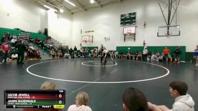 126 lbs Jacob Jewell, Worland High School vs Jaxen Baxendale, Lovell High School