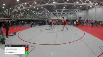 170 lbs Quarterfinal - Adrian Artsisheuskiy, Elite Wrestling Academy vs Brody Oleksak, Bgah