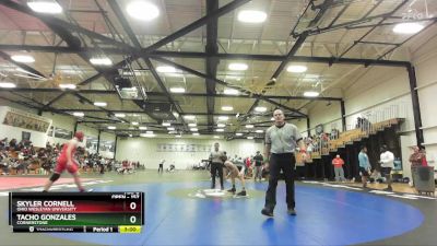 157 lbs Cons. Round 1 - Skyler Cornell, Ohio Wesleyan University vs Tacho Gonzales, Cornerstone