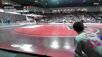 144 lbs Quarterfinals (8 Team) - Keller Roach, BIXBY vs Diesel Pedersen, BROKEN ARROW