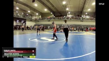 115 lbs Cons. Round 2 - Kailey Smith, Nevada Tiger Pit Wrestling Club vs Braxton Acosta, Lathrop Youth Wrestling Club