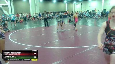 120 lbs Round 4 (8 Team) - Toby Goertz, Team STL Green vs Tegan Robertson, Team Iowa Beach Bums