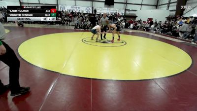 157 lbs Semifinal - Ladd Holman, Juab vs Cooper Despain, Summit Academy