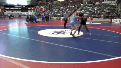 6A 140 lbs Cons. Round 1 - Jaslynn Crumley, Jonesboro High School vs Kayley Whitaker, Har-Ber