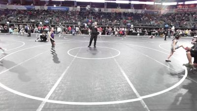 56.6 lbs Semifinal - Cedar Arnold, Hallsville Kids Club vs Lola Barrett, St James Cyclones