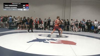72 kg Champ. Rd Of 16 - Billy Greenwood, Arkansas Regional Training Center vs Donald Jackson, TOHK