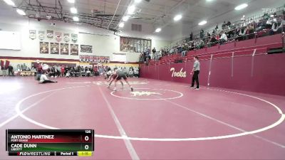 126 lbs Quarterfinal - Cade Dunn, LIBERTY vs Antonio Martinez, FORT OSAGE