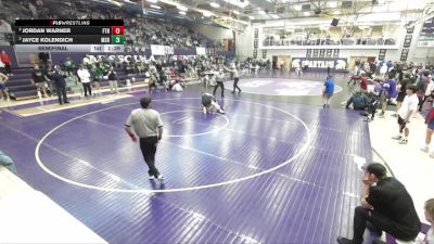 138 lbs Semifinal - Jordan Warner, Frenchtown vs Jayce Kolendich, Missoula Sentinel
