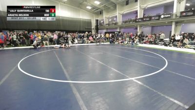 120 lbs Champ. Rd Of 32 - Lilly Quintanilla, Thermopolis Wrestling Club vs Araeya Nelson, Montana