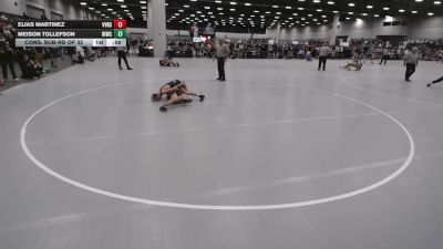 120 lbs Cons. Sub-rd Of 32 - Elias Martinez, Volcano Vista High School Wrestling vs Meison Tollefson, Northeast Iowa Wrestling Club