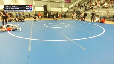 88 lbs Champ. Round 2 - Saleel Glover, West Valley (Spokane) Wrestling Club vs Samuel Bollinger, West Valley (Spokane) Wrestling Club