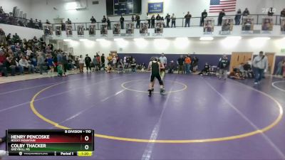 110 lbs Cons. Semi - Henry Pencoske, Rocky Mountain vs Colby Thacker, Greybull MS