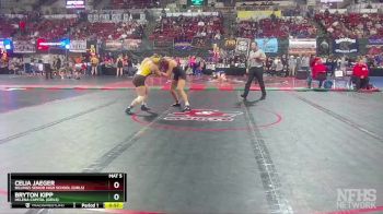 G - 152 lbs Cons. Round 4 - Celia Jaeger, Billings Senior High School (Girls) vs Bryton Kipp, Helena Capital (Girls)