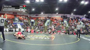 132 lbs Quarterfinals (8 Team) - Tristan King, Temperance Bedford vs Logan Welmerink, Rockford