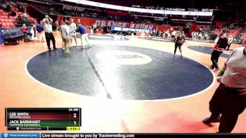 2A 285 lbs Quarterfinal - Jack Barnhart, Champaign (Centennial) vs Lee Smith, Rockford (East)