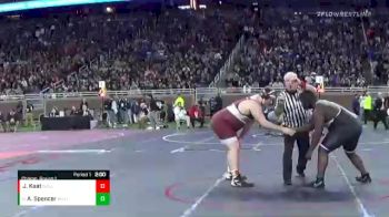 D1-285 lbs Champ. Round 1 - Allan Spencer, Bloomfield Hills vs Jordan Kaat, Grandville