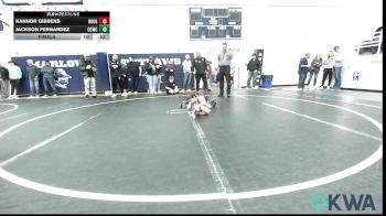52 lbs Final - Kannon Gibbens, Rough Riders vs Jackson Fernandez, Cotton County Wrestling Club