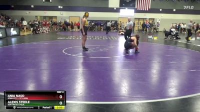 145 lbs Quarterfinal - Ania Naso, Iowa City, City High vs Alexis Steele, Southeast Polk