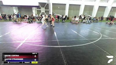 165 lbs Cons. Semi - Wayne Cortina, CA vs Saxton Stradinger, UT