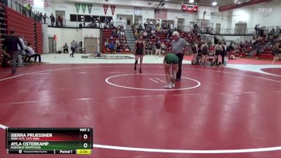 135 lbs Semifinal - Sierra Pruessner, Iowa City, City High vs Ayla Osterkamp, Dubuque Hempstead