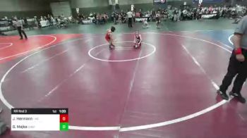 62 lbs Rr Rnd 3 - Jackson Hermann, Lincoln Jr Hawks vs Gannen Majka, Chaparral WC