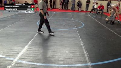 160_B lbs Quarterfinal - Porter Moore, Fort Cherry vs Mason Ortiz, Mount Carmel
