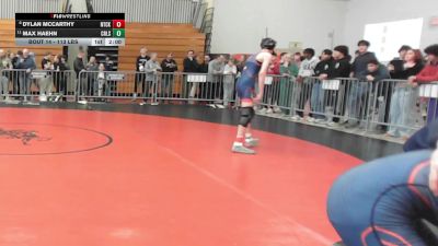 113 lbs Round Of 16 - Dylan McCarthy, Natick vs Max Haehn, Cambridge
