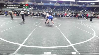 218 lbs 5th Place - Peyton Groteluschen, Ashland Nebraska vs Clayton Henderson, Ground Zero WC