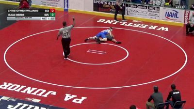 192 lbs Round Of 64 - Christopher Williams, Hickory vs Isaac Beebe, Maplewood