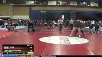 220 lbs Cons. Round 3 - Brody Cline, Windsor vs Christopher Macias, John F Kennedy