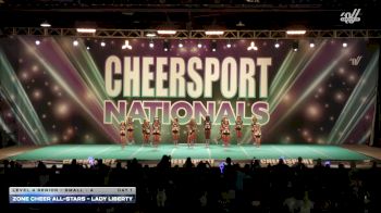 Zone Cheer All-Stars - Lady Liberty [2026 L4 Senior - Small - A Day 1] 2026 CHEERSPORT National All Star Cheerleading Championship