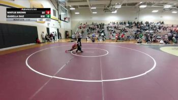110 lbs Cons. Round 3 - Whitlie Brown, Dallas Skyline vs Isabella Diaz, Carrollton Newman Smith