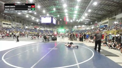 90 lbs Consi Of 16 #1 - David Smith, Pagosa Springs Middle School vs Gage Avery, Wrangler Wrestling