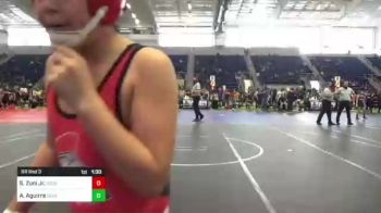 146 lbs Rr Rnd 3 - Samuel Zuni Jr., Stout Wrestling Academy vs Anabelle Aguirre, Central Coast Most Wanted WC