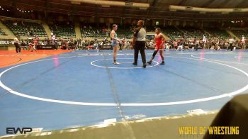 120 lbs Quarterfinal - Sidda Evans, Ogden's Outlaws Wrestling Club vs Ruby Pascal, Bartlesville Wrestling Club