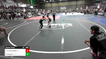 100 lbs Quarterfinal - Christopher Vigil-Hernandez, Valley Vikings vs Antonio Chavez, Wu-Crew WC