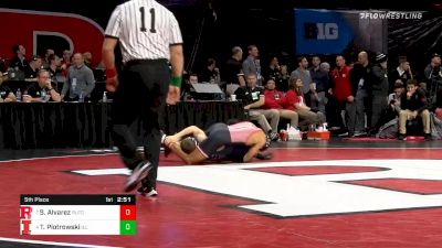 133 lbs 5th Place - Sammy Alvarez, Rutgers vs Travis Piotrowski, Illinois