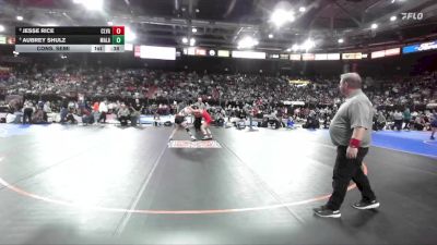 140 lbs Cons. Semi - Aubrey Shulz, Malad vs Jesse Rice, Clearwater Valley