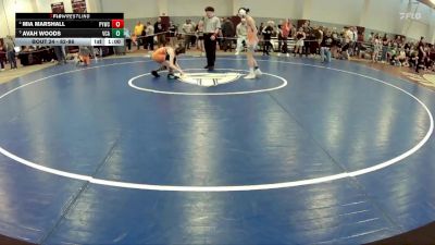 82-86 lbs Quarterfinal - Avah Woods, VCA vs Mia Marshall, Powhatan Youth Wrestling Club