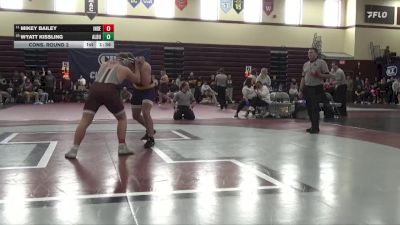 215 lbs Cons. Round 2 - Mikey Bailey, Independence vs Wyatt Kissling, Alburnett