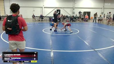 97 lbs Round 2 (8 Team) - Cameron Snyder, Tennessee vs Rocky Thompson, Missouri Blue