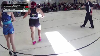 135 lbs Cons. Round 2 - Emalee Poore, 2TG vs Lesliegh Lovings, Nebraska Boyz